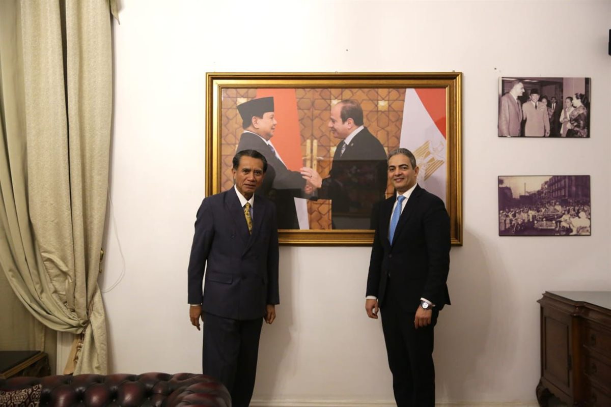 <strong>طارق سعده والسفير الدكتور لطفي رؤوف</strong>