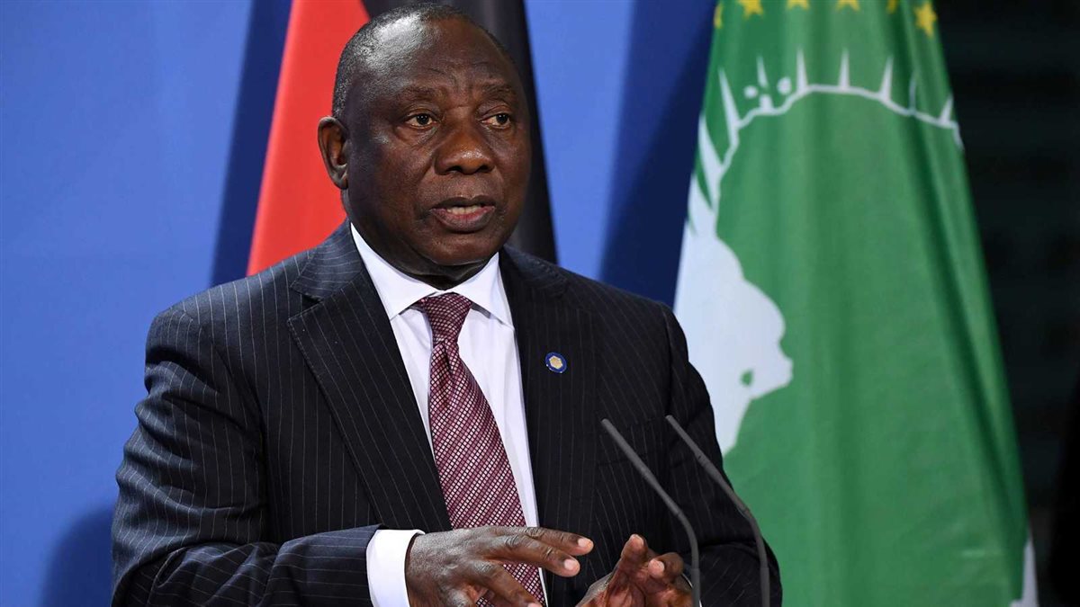 <strong>رئيس جنوب أفريقيا سيريل رامافوزا</strong>