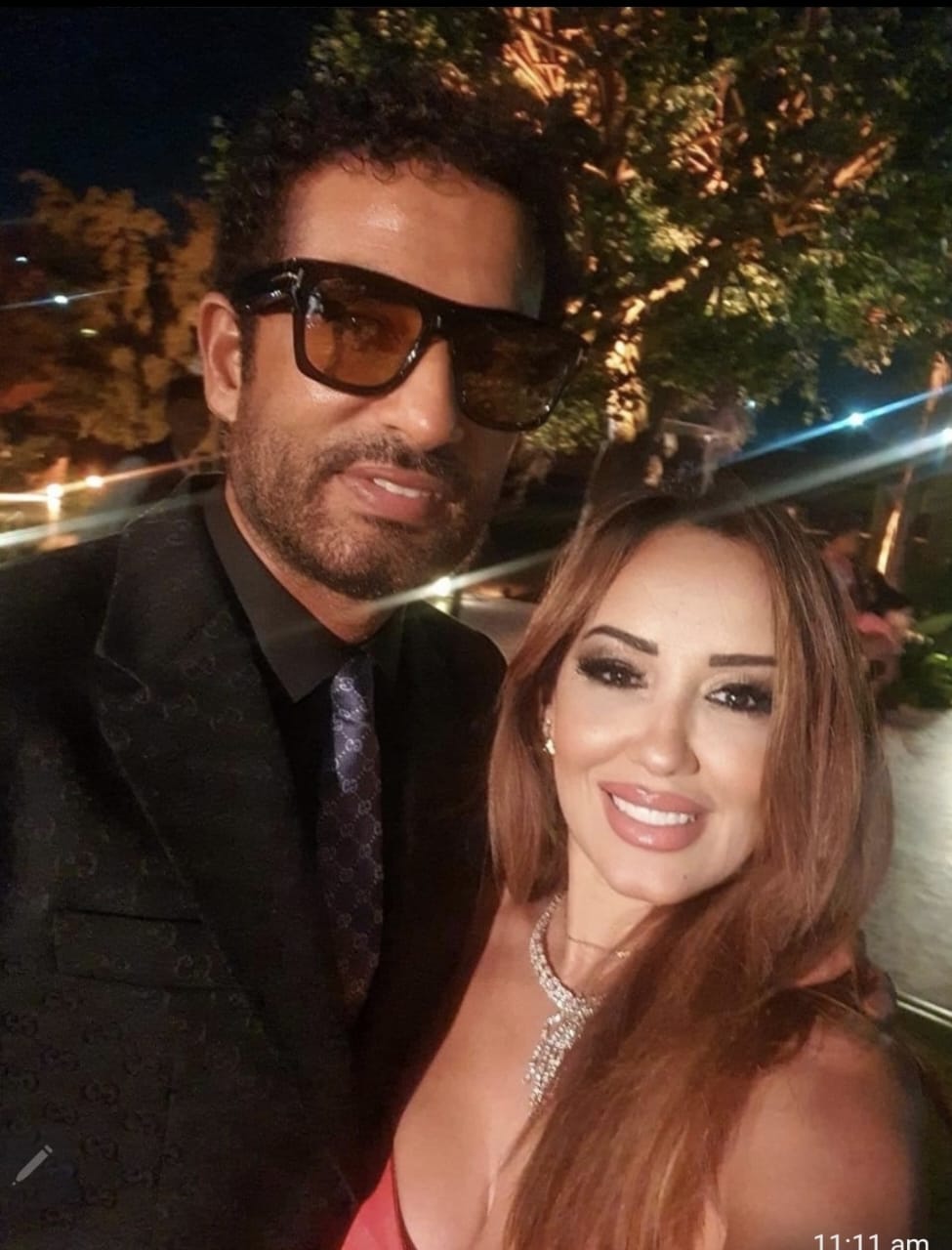 <strong>عمرو سعد وزوجته</strong>