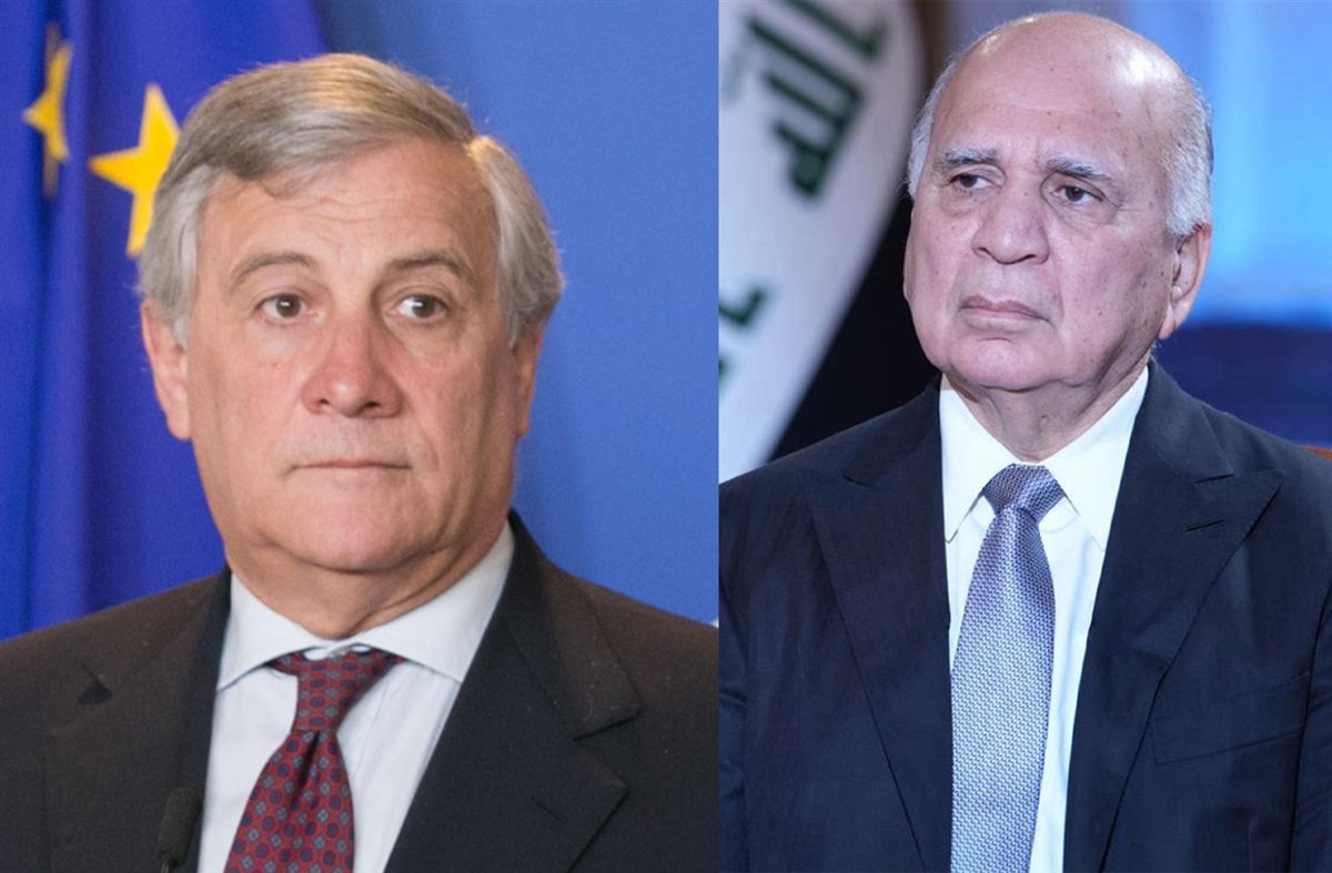وزير الخارجية الايطالي ونظيره العراقي&nbsp;