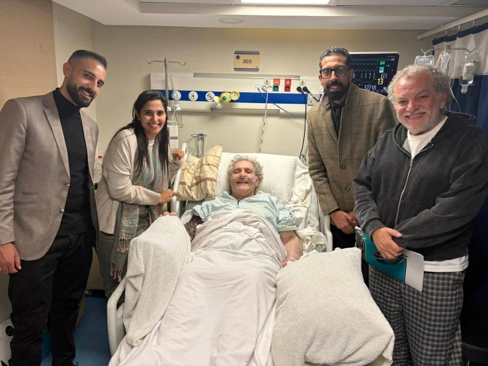<strong>محيي إسماعيل من داخل المستشفى</strong>