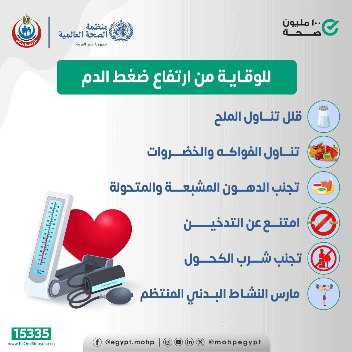 كيف تحمي نفسك من الإصابة بارتفاع ضغط الدم؟