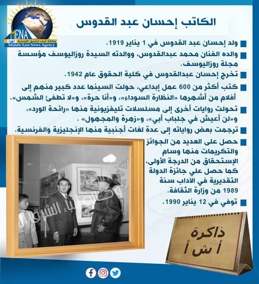 أهم المعلومات عن إحسان عبد القدوس