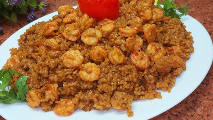 أرز صيادية بالجمبري