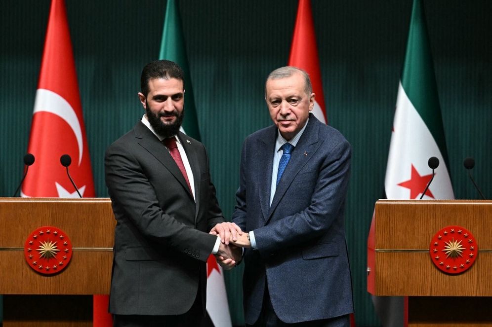 الرئيس التركي مع الرئيس السوري