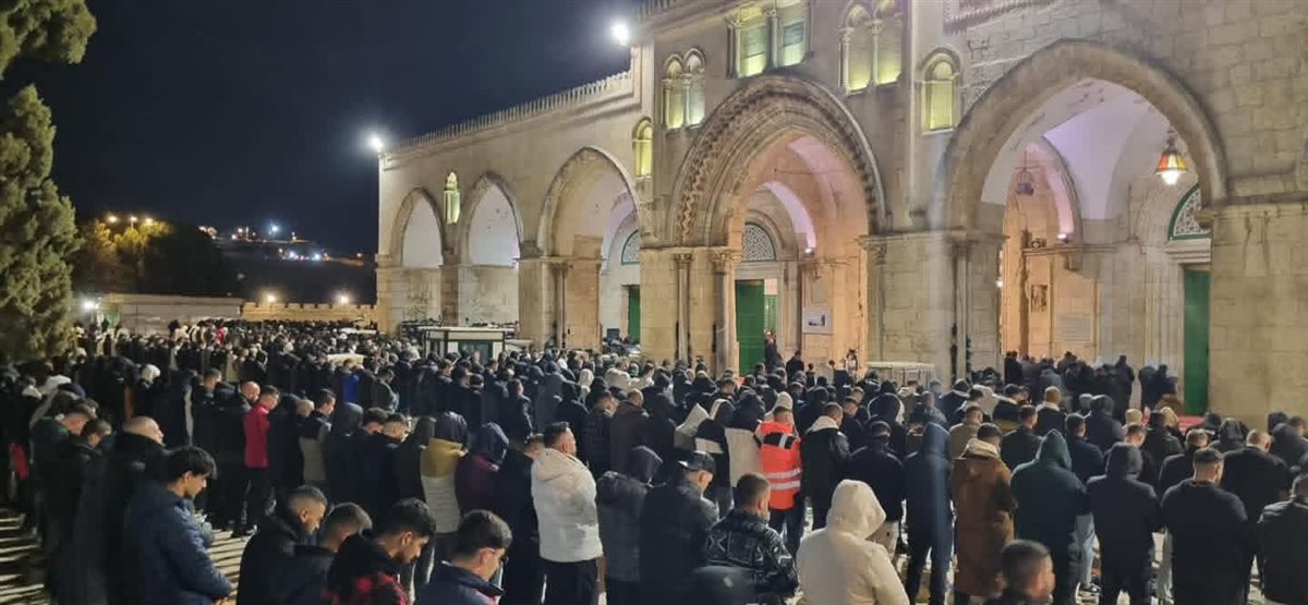 صلاة التراويح من المسجد الأقصي