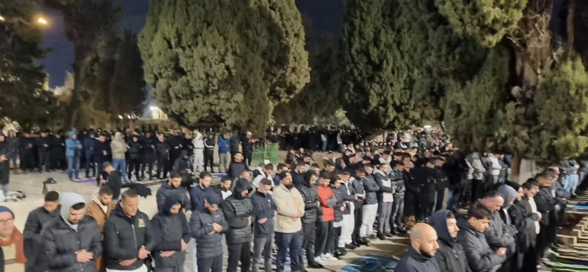 صلاة التراويح من المسجد الأقصي