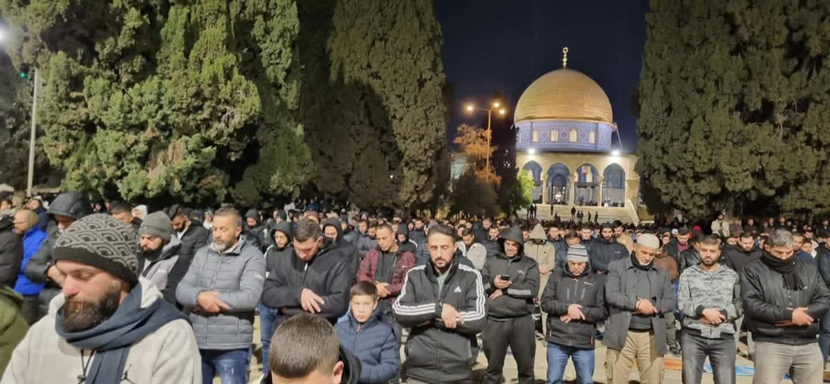 صلاة التراويح من المسجد الأقصي