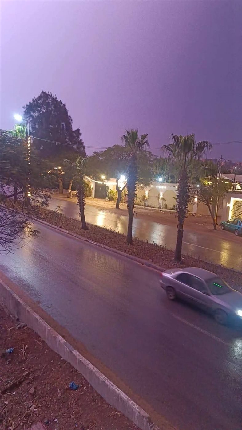 أمطار بمدينة قويسنا