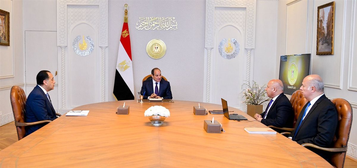 الرئيس السيسي خلال الاجتماع