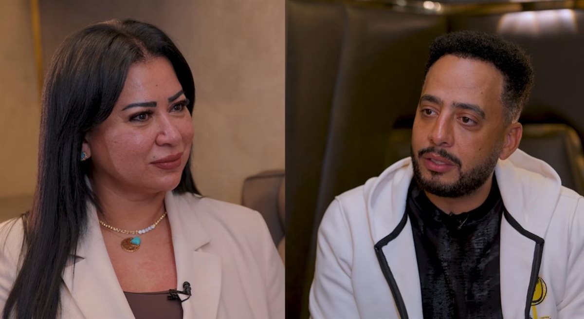 <strong>عصام السقا والإعلامية شيرين دعبس</strong>