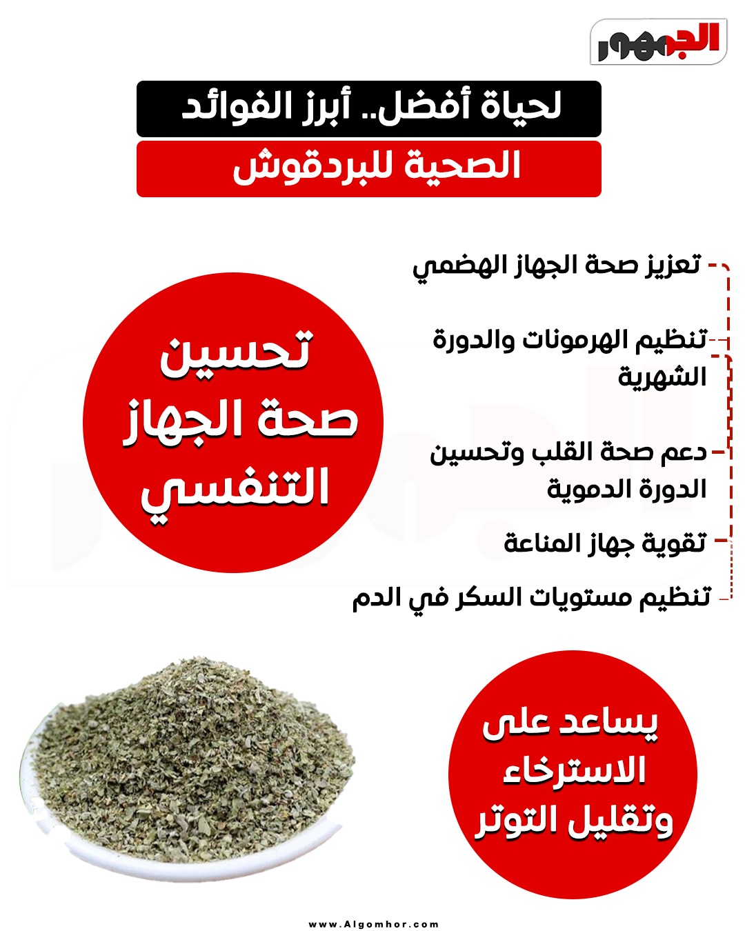 فوائد البردقوش
