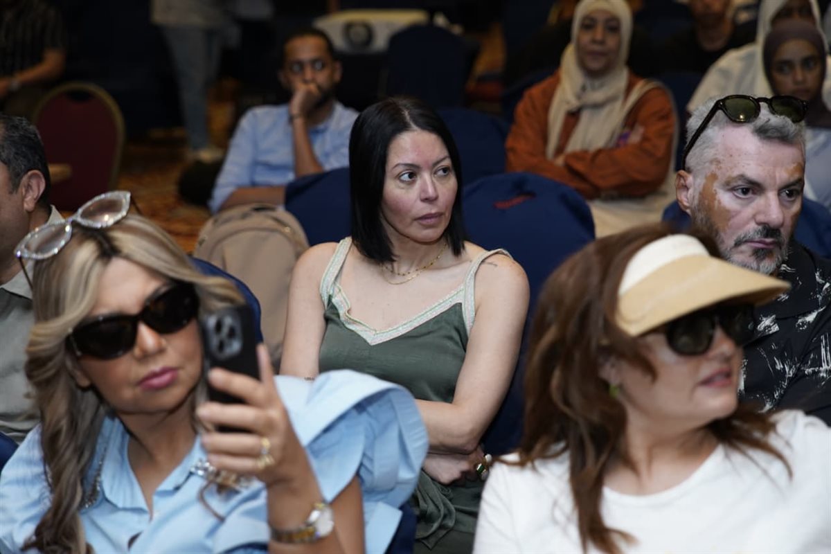 <strong>خلال ندوة تكريم سلاف فواخرجي</strong>