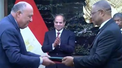 الرئيس السيسي ونظيره الأنجولي يشهدان توقيع عدد من مذكرات التفاهم بين البلدين