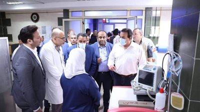 وزير الصحة يتفقد مستشفى الحمام المركزي بمحافظة مطروح