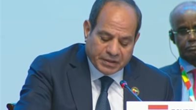 الرئيس السيسي: يجب أن تبقى الدول الافريقية بمنأى عن الصراعات الإقليمية والدولية