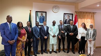 وفد تنسيقية شباب الأحزاب يلتقي سفير سيراليون بالقاهرة