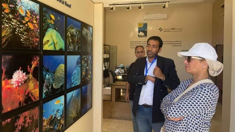وزيرة البيئة خلال زيارتها للأردن