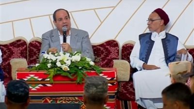 الرئيس السيسي: إنشاء منطقة لوجستية بجوار منفذ السلوم لخدمة التجارة