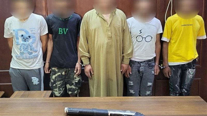 صورة الأشخاص المضبوطين