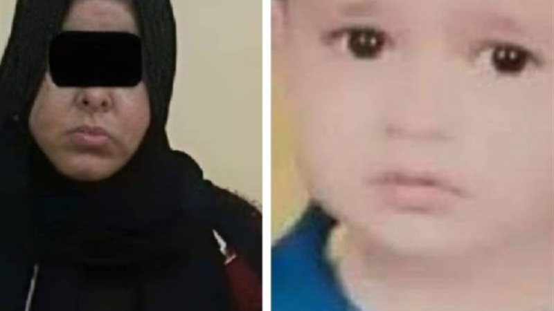 صورة الام والمجني عليه