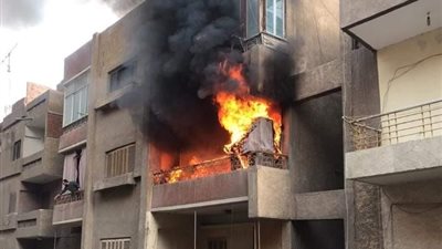 السيطرة على حريق شقة سكنية في السلام