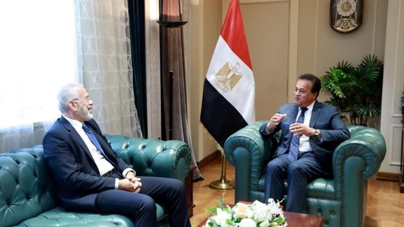وزير الصحة يستقبل سفير اليونان لدى مصر