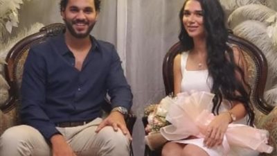 مهاب طارق مؤلف مسلسل جعفر العمدة يحتفل بخطوبته