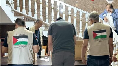 الوكالة الفلسطينية للتعاون الدولي تجهز القافلة الإغاثية إلى ليبيا