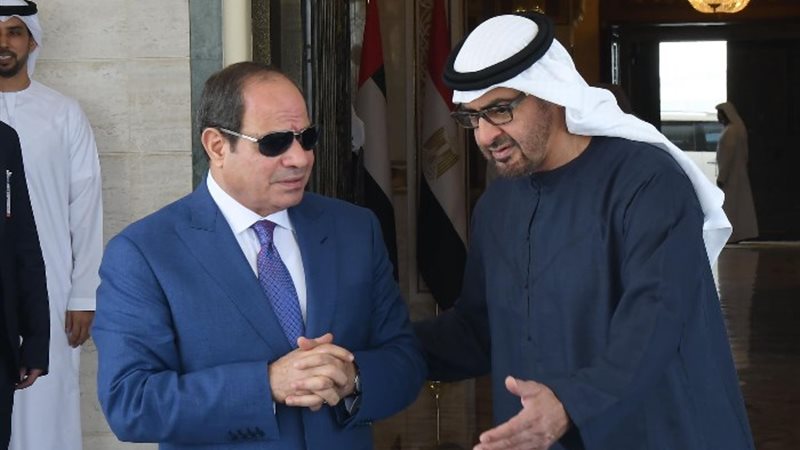 الرئيس السيسي برفقة الشيخ محمد بن زايد