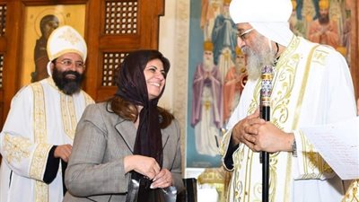 وزيرة الهجرة تشيد بدور الكنيسة في ربط المصريين بالخارج بوطنهم