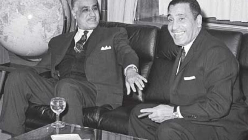 جمال عبدالناصر و حسنين هيكل