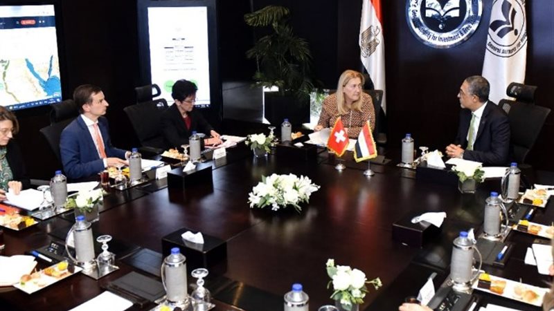 خلال اجتماع الجانبين المصري السويسري
