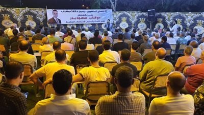 محمود بدر  يجتمع بعائلات شبين القناطر لدعم السيسي في انتخابات الرئاسة