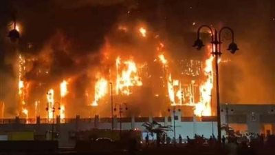 وصول خبراء الأدلة الجنائية لمعاينة حادث حريق مديرية أمن الإسماعيلية