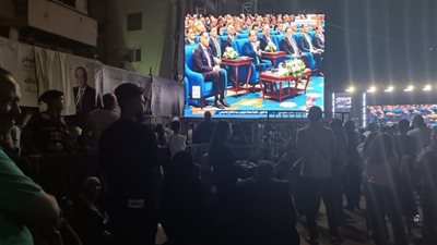 مظاهرة حب لدعم الرئيسي السيسي في القليوبية بميدان المؤسسة