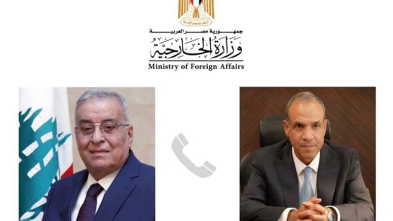 وزير الخارجية ونظيره اللبناني