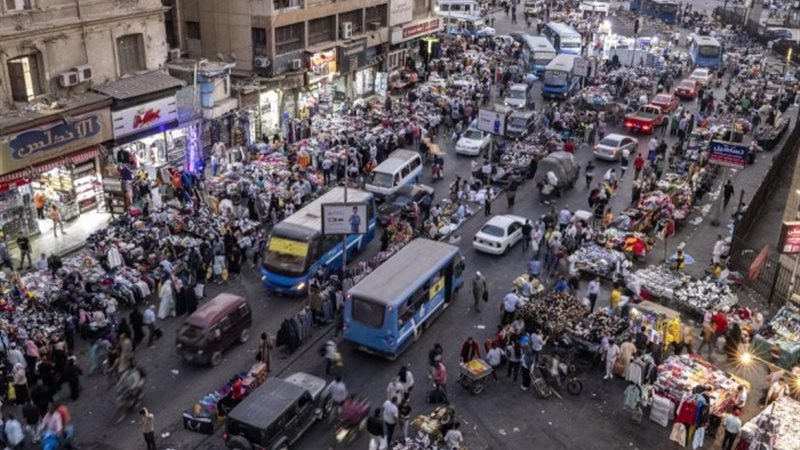 ارتفاع السكان في مصر
