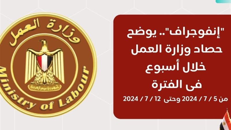 إنفروجراف نشاط وزارة العمل