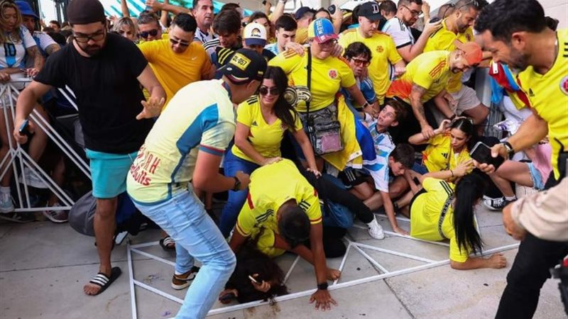 جماهير مباراة الأرجنتين وكولومبيا