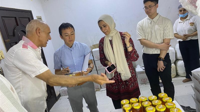 وفد الجايكا مع ممثلي تنمية المشروعات