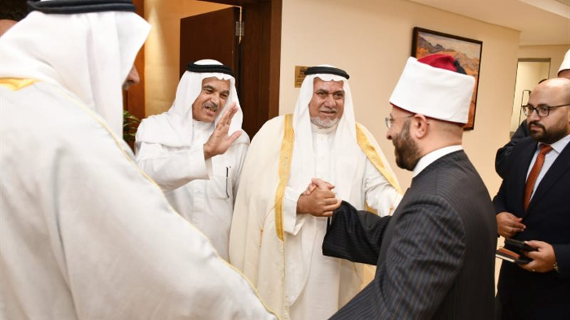 وزير الأوقاف مع رجال سيناء