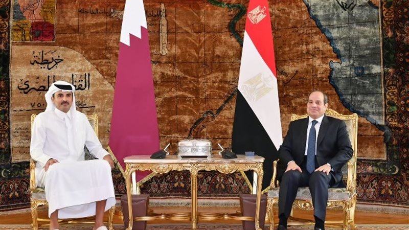الرئيس السيسي وأمير قطر - أرشيفية
