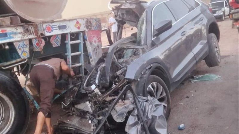 حادث تصادم بمدينة السادات