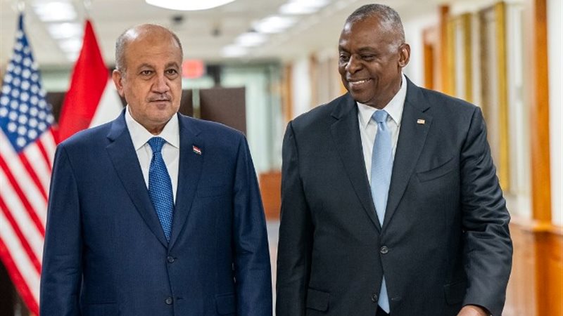 وزير الدفاع الأمريكي ونظيره العراقي