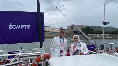 بعثة مصر تزين حفل افتتاح أولمبياد باريس 2024 (صور)
