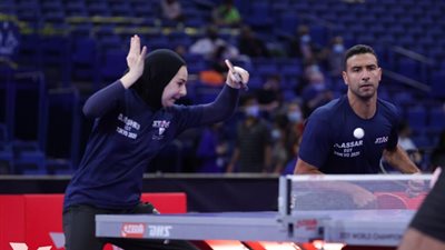 أولمبياد باريس، عمر عصر ودينا مشرف يودعان منافسات مختلط زوجي تنس الطاولة