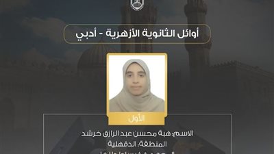 الأولى على قسم الأدبي للثانوي الأزهري: لم أؤجل درساً لليوم التالي