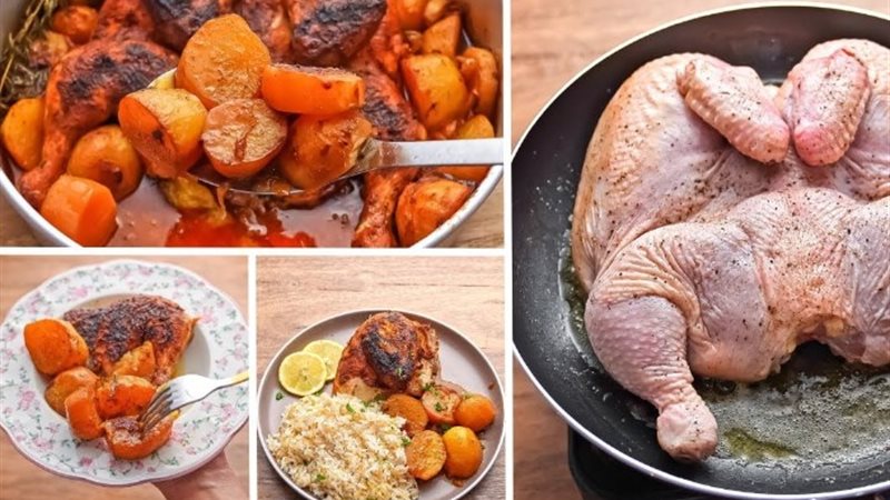 صينية بطاطس بالفراخ