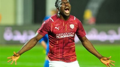 إيبوكا يسجل الهدف الأول لسيراميكا في مرمي المقاولون العرب
